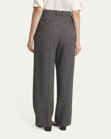 The Row Mikkela Pleated Cashmere Straight-Leg Pants | Thumbnail 3
