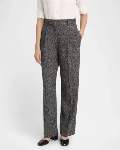 The Row Mikkela Pleated Cashmere Straight-Leg Pants | Thumbnail 8