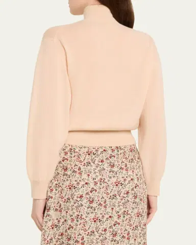 Loro Piana Camino Cashmere-Silk Turtleneck Sweater | Thumbnail 3 Loro Piana Camino Cashmere-Silk Turtleneck Sweater | Thumbnail 3