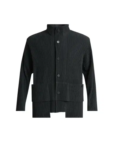 Homme Plissé Issey Miyake Men's Multi-Pocket Pleated Button-Down Shirt | Thumbnail 1