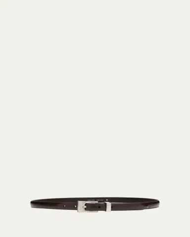 The Row Downtown Slim Leather Belt | Thumbnail 4 The Row Downtown Slim Leather Belt | Thumbnail 4