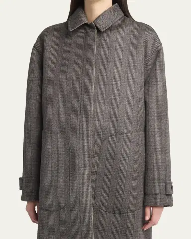 The Row Palomar Check Reversible Coat | Thumbnail 5 The Row Palomar Check Reversible Coat | Thumbnail 5