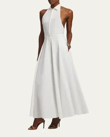 Ralph Lauren Collection Eldred Cotton Piqué Maxi Shirtdress | Thumbnail 2 Ralph Lauren Collection Eldred Cotton Piqué Maxi Shirtdress | Thumbnail 2