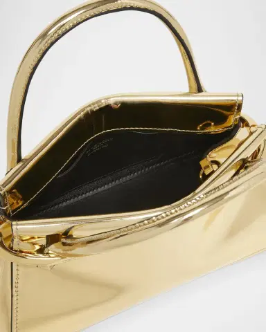 Givenchy Pinch Mini Shoulder Bag in Metallic Leather | Thumbnail 3 Givenchy Pinch Mini Shoulder Bag in Metallic Leather | Thumbnail 3
