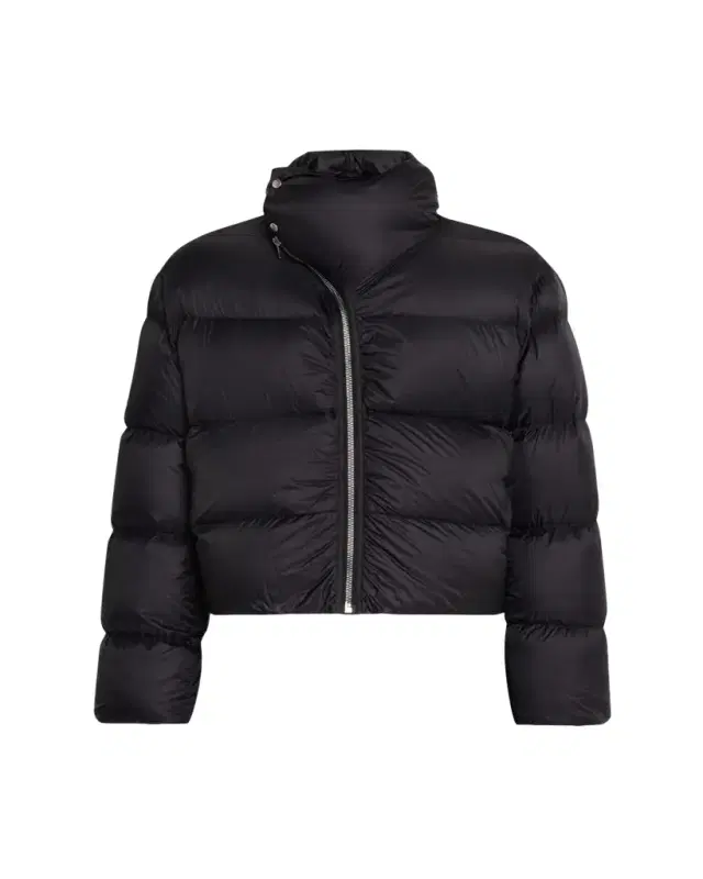 Rick Owens Men's Nylon Cropped Turtleneck Puffer Jacket