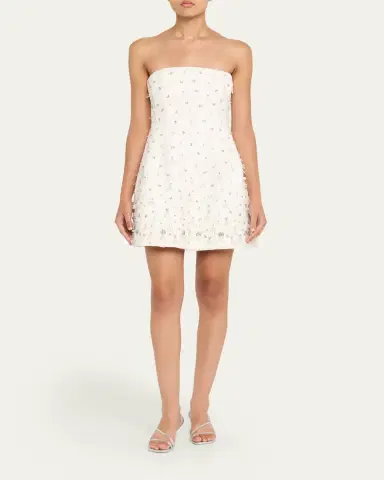 Simkhai Yasmin Embellished Strapless Mini Dress | Thumbnail 2 Simkhai Yasmin Embellished Strapless Mini Dress | Thumbnail 2