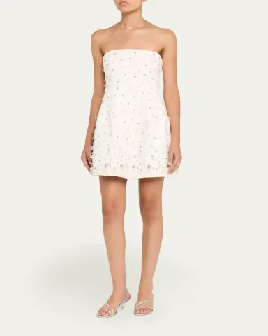 Simkhai Yasmin Embellished Strapless Mini Dress | Thumbnail 4 Simkhai Yasmin Embellished Strapless Mini Dress | Thumbnail 4
