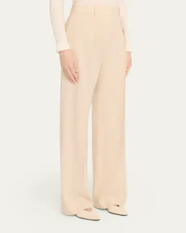 Loro Piana Edward Pleated Wide-Leg Trousers | Thumbnail 4 Loro Piana Edward Pleated Wide-Leg Trousers | Thumbnail 4