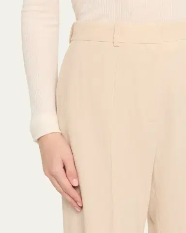 Loro Piana Edward Pleated Wide-Leg Trousers | Thumbnail 5 Loro Piana Edward Pleated Wide-Leg Trousers | Thumbnail 5