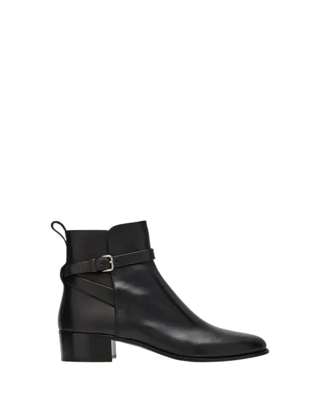 Fume Paloma Wrap Leather Ankle Boots