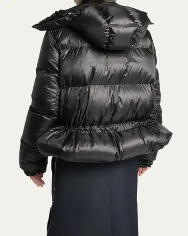 SACAI Puffer Jacket With Detachable Hood | Thumbnail 2 SACAI Puffer Jacket With Detachable Hood | Thumbnail 2