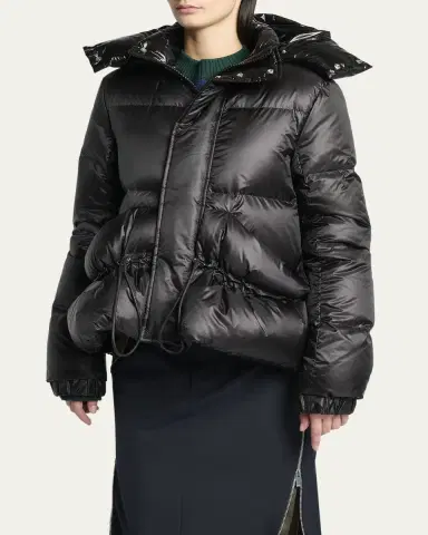 SACAI Puffer Jacket With Detachable Hood | Thumbnail 3 SACAI Puffer Jacket With Detachable Hood | Thumbnail 3