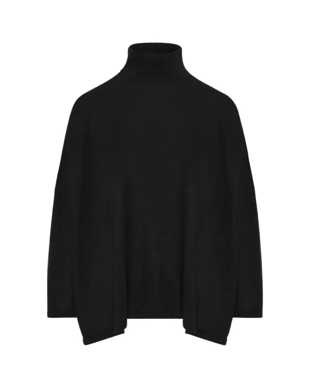 Wide Scrunch Neck Top (Mid Plus Length)