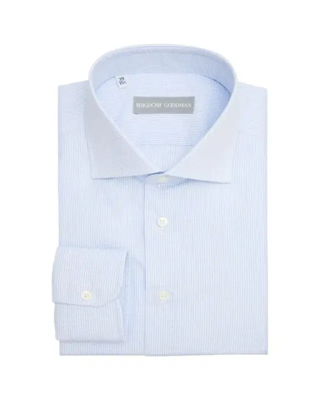 Men's Cotton Micro-Check Spread Collar Dress Shirt