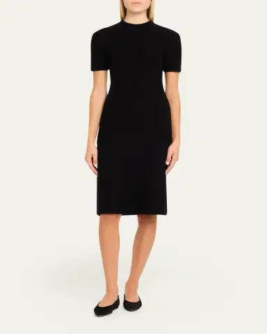 Loro Piana Jarilla Silk Boucle Midi Dress | Thumbnail 2 Loro Piana Jarilla Silk Boucle Midi Dress | Thumbnail 2