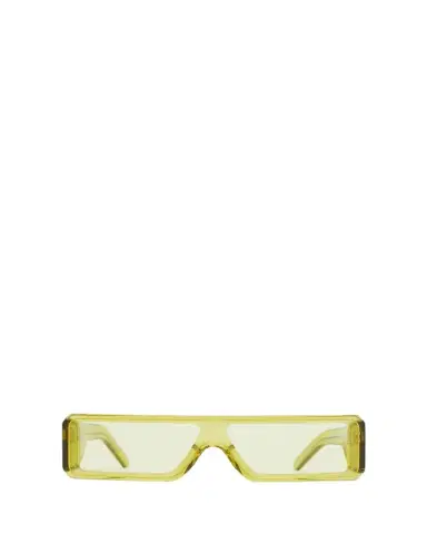 Rick Owens Men's Gethshades Acetate and Nylon Flat-Top Rectangle Sunglasses | Thumbnail 1