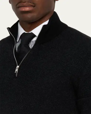 Ralph Lauren Purple Label Birdseye Cashmere Quarter-Zip Sweater | Thumbnail 5 Ralph Lauren Purple Label Birdseye Cashmere Quarter-Zip Sweater | Thumbnail 5