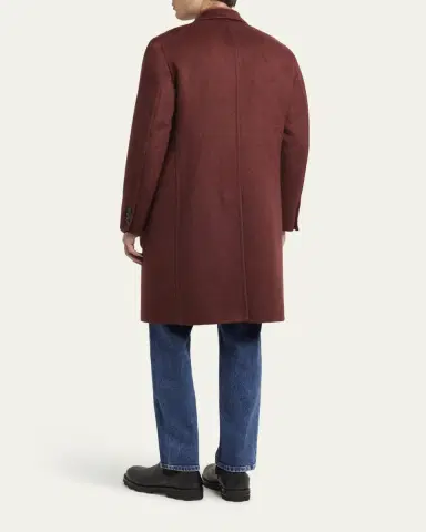 Brioni Men's Double-Breasted Cashmere Coat | Thumbnail 3