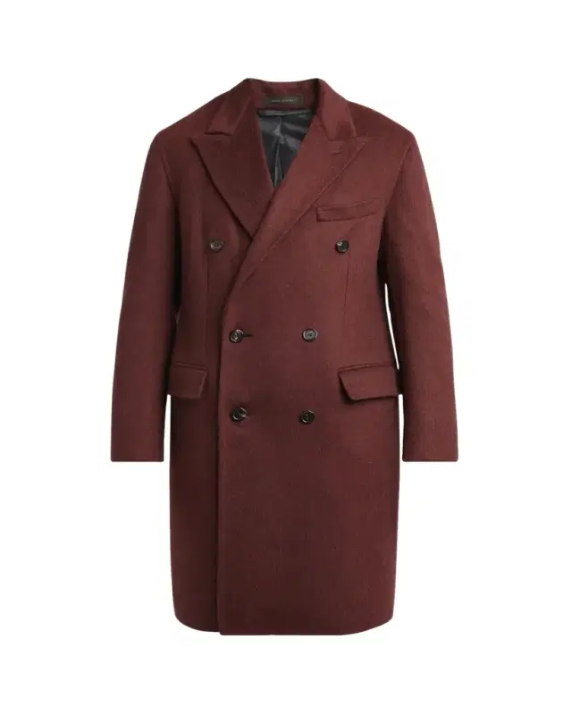 Men's Double-Breasted Cashmere Coat