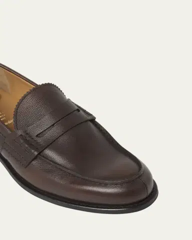 Church's Men's Pembrey 2.0 Grained Leather Penny Loafers | Thumbnail 3 Church's Men's Pembrey 2.0 Grained Leather Penny Loafers | Thumbnail 3