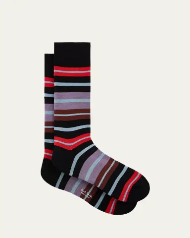 Paul Smith Men's Kean Stripe Crew Socks | Thumbnail 2