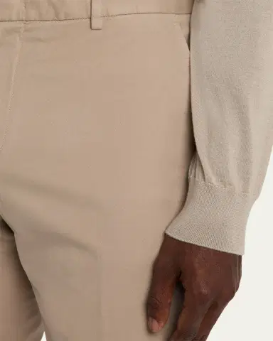 Zegna Men's Slim Flat-Front Pants | Thumbnail 5