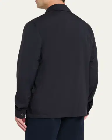 Loro Piana Men's Microfiber Water-Repellent Overshirt | Thumbnail 3