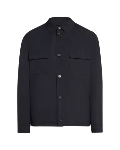 Loro Piana Men's Microfiber Water-Repellent Overshirt | Thumbnail 1