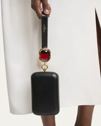 Givenchy Show Crystal-Embellished Minaudiere in Nappa Leather | Thumbnail 2 Givenchy Show Crystal-Embellished Minaudiere in Nappa Leather | Thumbnail 2