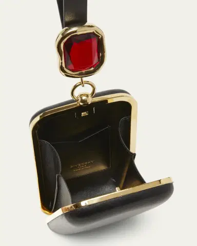 Givenchy Show Crystal-Embellished Minaudiere in Nappa Leather | Thumbnail 4 Givenchy Show Crystal-Embellished Minaudiere in Nappa Leather | Thumbnail 4