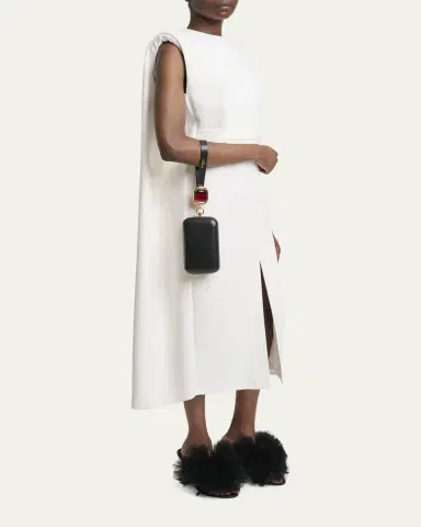 Givenchy Show Crystal-Embellished Minaudiere in Nappa Leather | Thumbnail 5 Givenchy Show Crystal-Embellished Minaudiere in Nappa Leather | Thumbnail 5