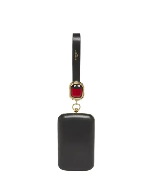 Givenchy Show Crystal-Embellished Minaudiere in Nappa Leather