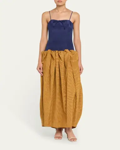 Rosie Assoulin Fifi Drop-Waist Spaghetti Strap Bubble Gown | Thumbnail 2 Rosie Assoulin Fifi Drop-Waist Spaghetti Strap Bubble Gown | Thumbnail 2