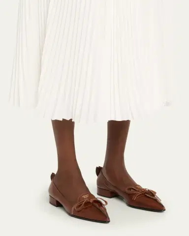 Prada Leather Block-Heel Loafers | Thumbnail 2 Prada Leather Block-Heel Loafers | Thumbnail 2