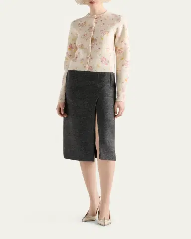 Prada Floral Crewneck Cardigan | Thumbnail 2