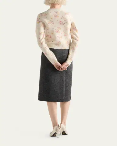 Prada Floral Crewneck Cardigan | Thumbnail 3