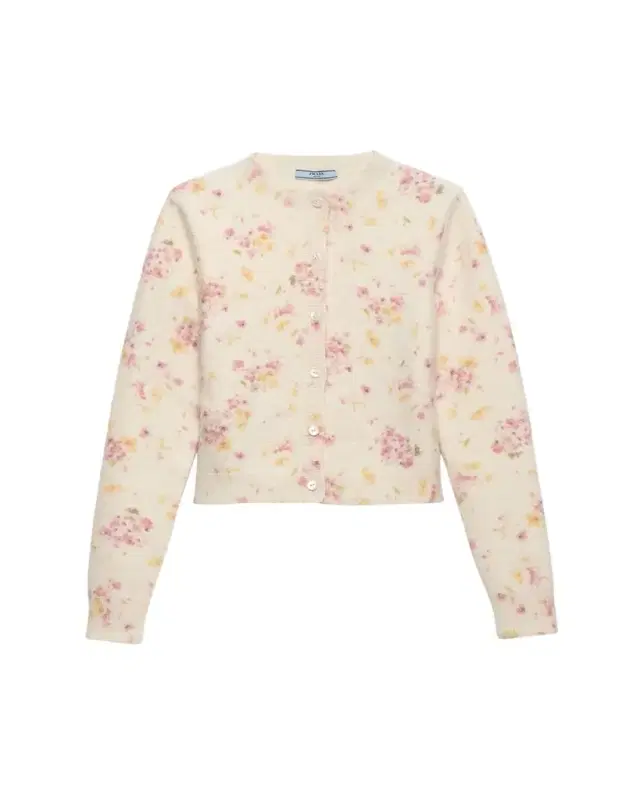 Floral Crewneck Cardigan