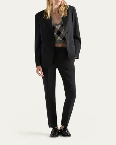 Prada Superfine Wool Tailored Pants | Thumbnail 2 Prada Superfine Wool Tailored Pants | Thumbnail 2