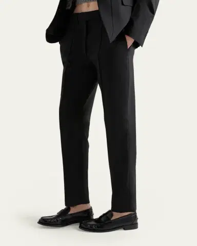 Prada Superfine Wool Tailored Pants | Thumbnail 4 Prada Superfine Wool Tailored Pants | Thumbnail 4