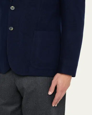 Sease Men's Hybrid Hooded Single-Breasted Blazer | Thumbnail 5