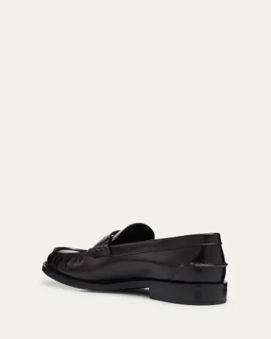 Prada Leather Ruched Penny Loafers | Thumbnail 2