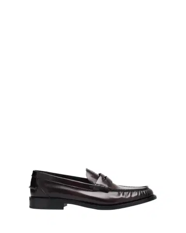 Prada Leather Ruched Penny Loafers | Thumbnail 1