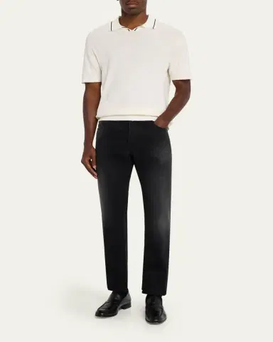 Jacob Cohen Men's Bard Black Denim Slim Fit Jeans | Thumbnail 2 Jacob Cohen Men's Bard Black Denim Slim Fit Jeans | Thumbnail 2