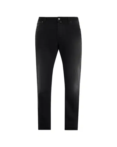 Jacob Cohen Men's Bard Black Denim Slim Fit Jeans | Thumbnail 1 Jacob Cohen Men's Bard Black Denim Slim Fit Jeans | Thumbnail 1