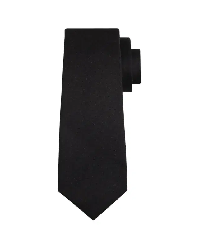 Men's Solid Wool 7-Fold Tie Men's Solid Wool 7-Fold Tie