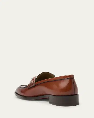 Christian Louboutin Men's Chambelimoc Collar-Pin Leather Loafers | Thumbnail 2 Christian Louboutin Men's Chambelimoc Collar-Pin Leather Loafers | Thumbnail 2