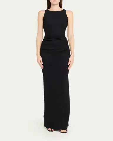 Chiara Boni La Petite Robe Eman Sleeveless Draped Column Gown | Thumbnail 2 Chiara Boni La Petite Robe Eman Sleeveless Draped Column Gown | Thumbnail 2
