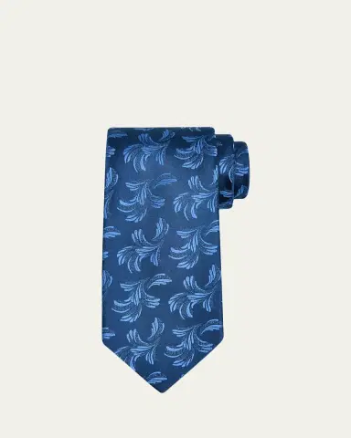Charvet Men's Abstract Paisley Silk Tie | Thumbnail 2