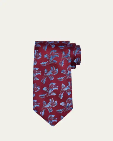 Charvet Men's Abstract Paisley Silk Tie | Thumbnail 5