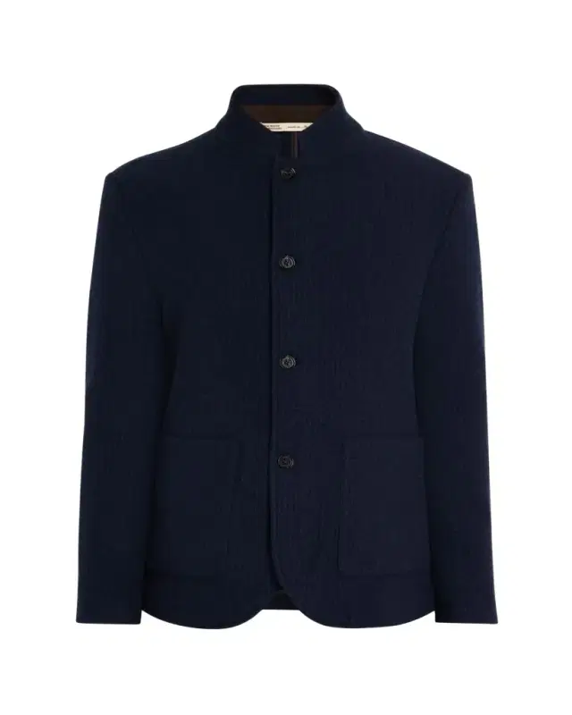 Maurizio Baldassari Men's Cashmere Stand Collar Four-Button Jacket